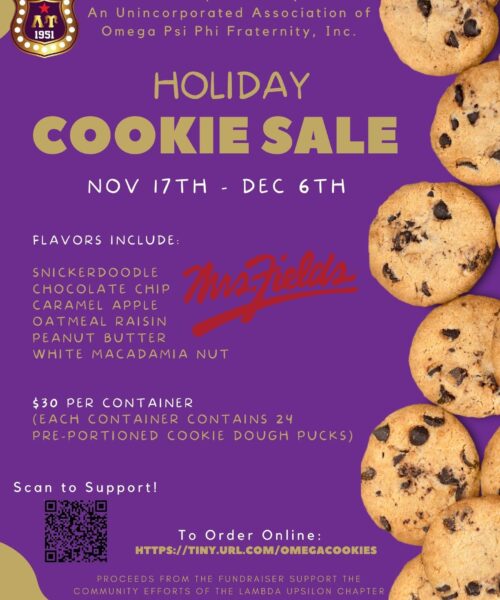 Mrs. Field's Holiday Cookie Fundraiser